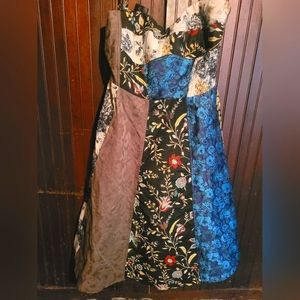 Anthropologi size 22 beautiful multi pattern dress. Wear strapless or with strap